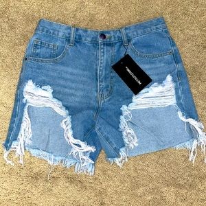 Denim shorts